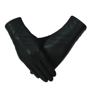 Hot Sale Classical Double Face Winte Leather Gloves thumbnail-1
