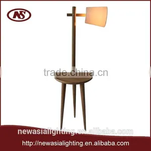 2015 Led Light FSC CERTIFICATION Veneer Rustic Imported Wood Solid Wood Tripod Desk Hotcake Beech First Mover Wood Floor Lamp thumbnail-1