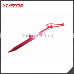Portable Aluminum Camping Tent Spikes Nail Stakes Triangle Design thumbnail-3