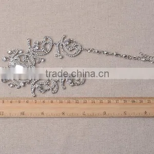Wedding Photo Decorative Design Crystal Rhinestone Necklace Set thumbnail-4