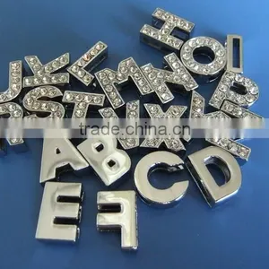 10mm High Quality Czech Rhinestone Slide Alphabet Letters thumbnail-2
