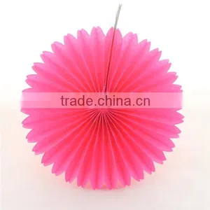 Food Grade Tissue Round Paper Fan for Party Decoration thumbnail-2