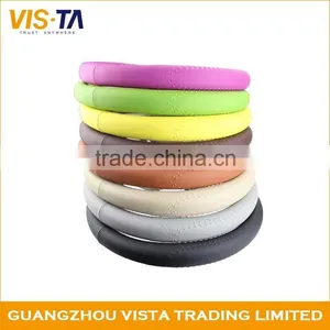 Universal Colorful Good Design Car Steering Wheel Cover Leather thumbnail-1