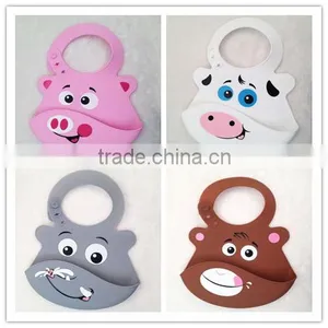 Latest Design 2016 Customized Washable Silicone Baby Bib With FDA Approval thumbnail-1