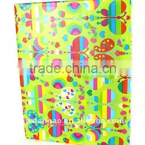 Butterfly Color Printed Art Paper Wrapping O Ring Binder Desktop File Folder for Office Stationery Cardboard A4 or FC Size thumbnail-1