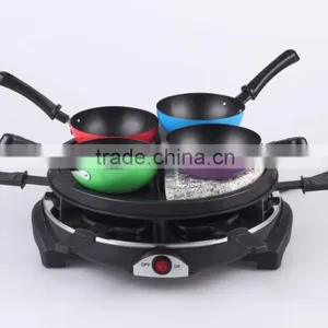 Electric Raclette Grill For 6 Person With Stone Plate RG-106S thumbnail-4