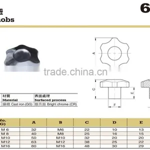 For Auto Feeder and Printing Machine Parts Cast Iron Hand Knobs thumbnail-2