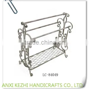 LC-84188 Wholesale Antique Bathroom Decorative Metal Towel Rack thumbnail-4