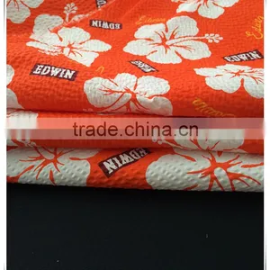 Printed Seersucker Polyester Cotton Blend Fabric for Girl Dresses thumbnail-2