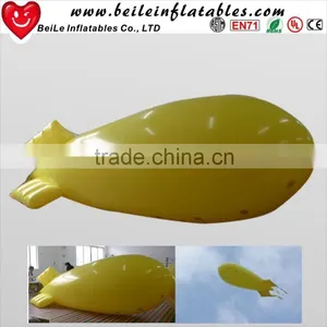6mL Yellow PVC Inflatable Balloon Helium Blimp Helium Balloon thumbnail-1