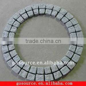 Round Granite Mesh Paving Stone thumbnail-1