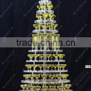 GH-RZ197 Durable Acrylic Cocktail Wine Rack/ Modern Cocktail Wine Display Stand thumbnail-2