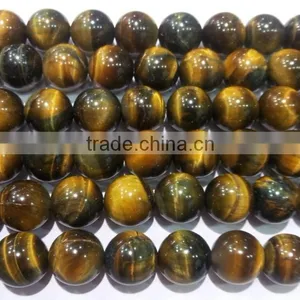 Tiger Eye Beads Natural Loose Gemstones thumbnail-1