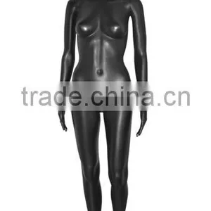 Abstract Standing Black Full Body Model Female Mannequin For Clothing Display thumbnail-3