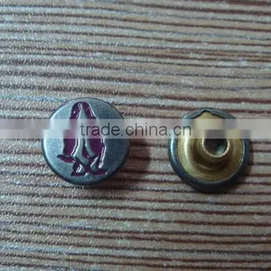 10mm Engraved Alloy Metal Rivet for Clothing thumbnail-1