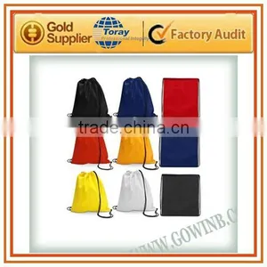 Colorful Eco Friendly Non Woven Shopping Bags Backpack Drawstring Bag thumbnail-1