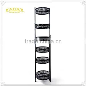6 Tier Iron Flower Pot Stand Flower Stand Metal Plant Stand thumbnail-3