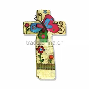 Wooden Cross Shape Antique Sign Board thumbnail-1