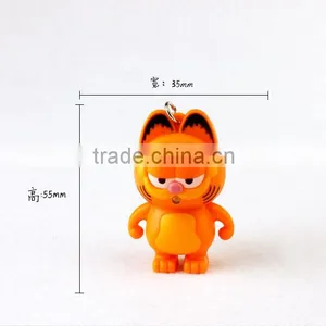 Creative Cartoon Cat LED Light Flash Keychain With Sound thumbnail-6
