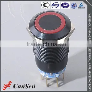1NO1NC/2NO2NC (LED)Ring Illuminated 19m Tact Switch thumbnail-1