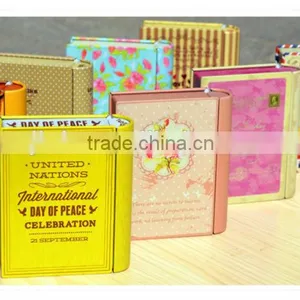 Manufacture Factory Fake Book Storage Box Decorative Book Shaped Tin Boxes/ thumbnail-1
