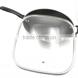Square or Rectangle Tempered Glass Lid for Pan or Pot thumbnail-1