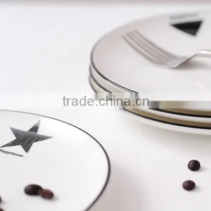 Contracted the Nordic Style Household Hand-painted Ceramic Dinner Plate YJ-XFXL thumbnail-5