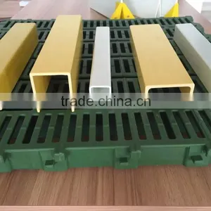 High Strength Corrosion Resistant Channel FRP Profile FRP/fiberglass Beam for Pig Farming Equipment(Professional Manufacturer) thumbnail-1