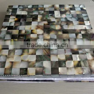 Blacklip Mother of Pearl Mosaic, Seamless on Mehs,bathroom Wall Tile thumbnail-5