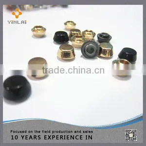 7mm Zinc Alloy Rivet With Golden and Black Color thumbnail-1