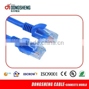 2014 Blue Color Jacket Utp Cat5e Strand 26awg Patch Cord Cable thumbnail-1