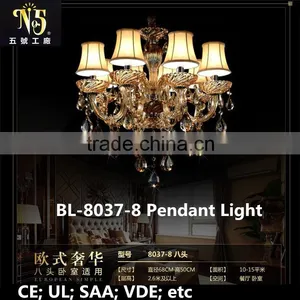 High Quality Led Luxury Classical Italy Style Crystal Acrylic Chandelier Glass Light thumbnail-5