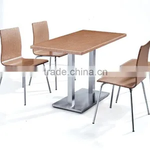 Restaurant Small Metal Base Mdf Dining Table for 2 Person GZH-G724+T515 thumbnail-1