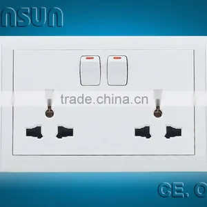 Double 3-feet Universal Wall Switch Socket thumbnail-1