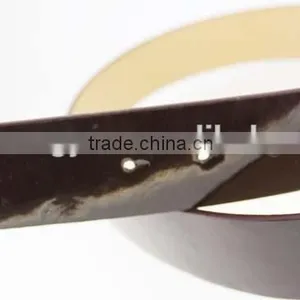 2015 Designer pu Fashion Dress Belt With Brown Shiny PU Leather in Yiwu thumbnail-3