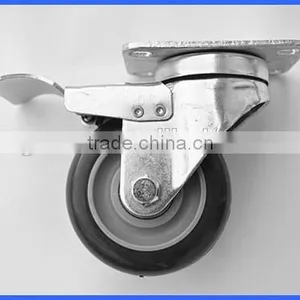 Flight Case Braked Swivel Castor With Bearing thumbnail-2