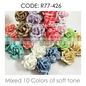 Soft Pastel ,Large Handmade Mulberry Paper Flower, Wedding Party, Scrap-booking Crafts Thailand 77/426 thumbnail-1