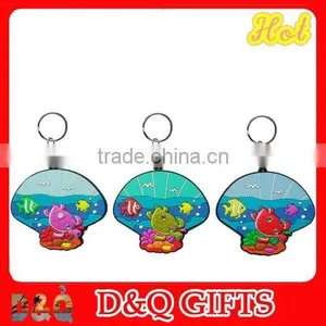 Embossed Logo Rectangle Shape Cheap Metal Souvenir Keychain thumbnail-6