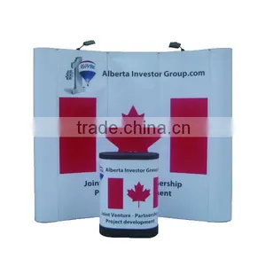 Trade Show Curved Fabric Pop up Display thumbnail-1