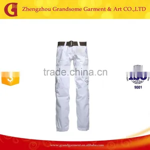 Wholesale Multi-pockets Men's White Cargo Pants thumbnail-1