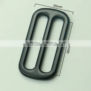 Wholesale Nickel Free Zinc Alloy Metal Black Slide Buckle for Belt 38mm thumbnail-2