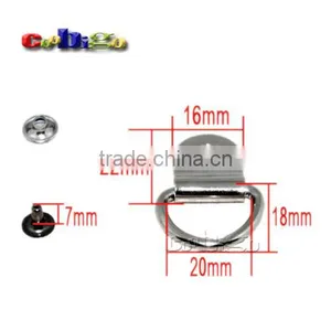 3/4" Metal D-Rings Nickel Plated Dee Rings For Bag Shoes Horse Gear Harness Picture Frame Hangers #FLQ087-S thumbnail-2