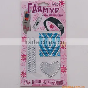 Crystal Rhinestone Mobile Phone Decoration Sticker/acrylic Sticker / Crystal Sticker thumbnail-1