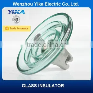 Wenzhou Yika IEC 100KN Disc Insulator Fog Type Glass Insulator U100 thumbnail-1