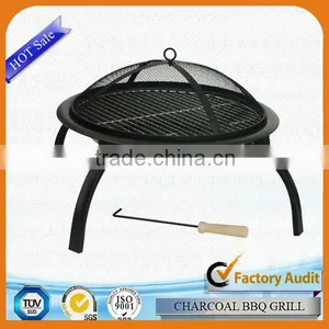 Promotional Round Steel Fire Pit With Folding Leg thumbnail-1