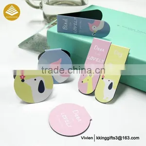 Custom Promotion Gifts Handmade Cartoon Cute Design Craft Paper Bookmarks for Sale thumbnail-1