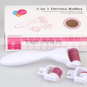 Wholesale Beauty Supply in China 3 in 1 Micro Needle Dermaroller thumbnail-1
