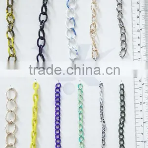 New Design Spray Painted Chain Curb Shape Aluminium Chain thumbnail-1
