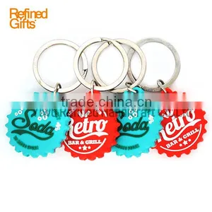 Creative Red Blue Shell Keychain Personalized Pvc Rubber Sun Capsule Keychain thumbnail-2