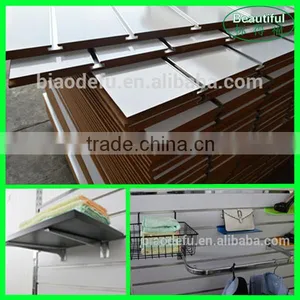 Wholesale MDF Slatwall Slotted Wood Panel/Board for Stores thumbnail-1